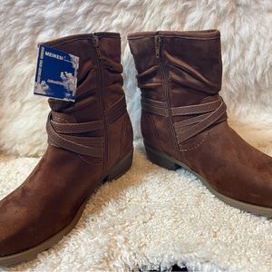 Sueded booties size 8.5